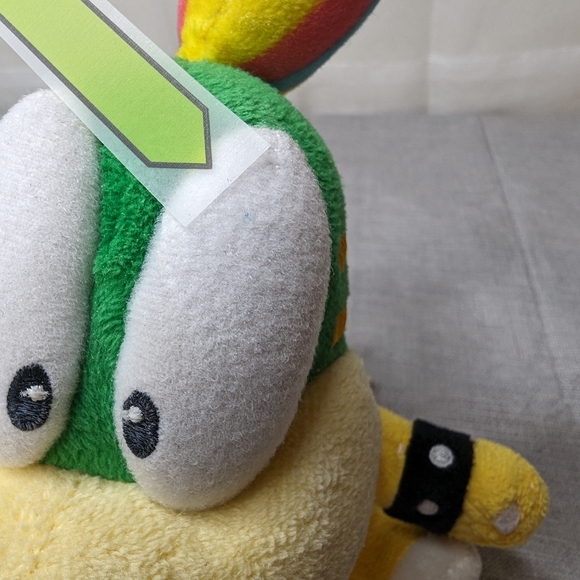 2014 Super Mario Bowser Son Koopaling Lemmy Koopa Plush Toy Rainbow Small 7" Tal - Picture 7 of 13